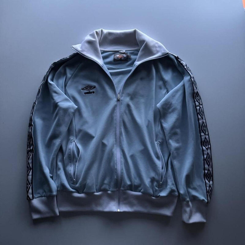 Vintage Early 90s Umbro Shell Track Jacket – Purple & Teal – Size L
