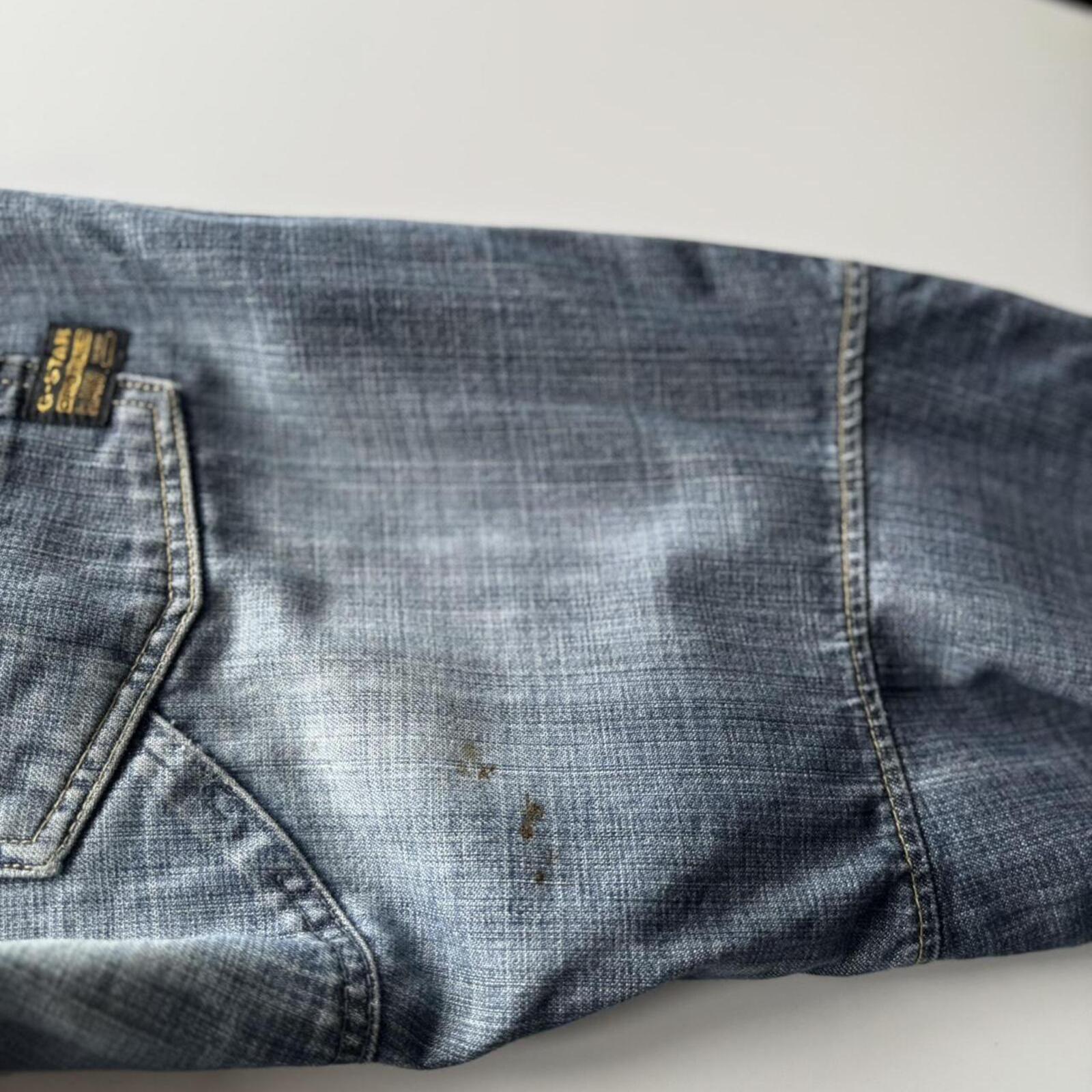 G-Star RAW 96 Distressed Panelled Jeans (Blue)