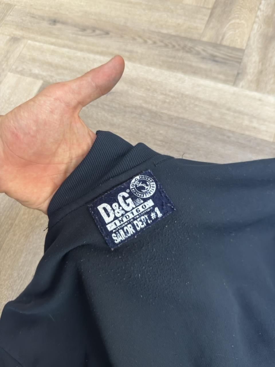 Archive 2000s D&G Dolce & Gabbana 'Indigo Sailor Dept #1' Full-Zip Track Jacket – Size L – Image 6 – George's Vintage