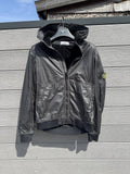 Archive Stone Island Lamy Flock Hyper-Light Nylon Hooded Shell Jacket – Black – Size M – George's Vintage