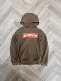 Vintage 90s Supreme Grip Box Logo Heavyweight Pullover Hoodie – Grey – Size L – George's Vintage