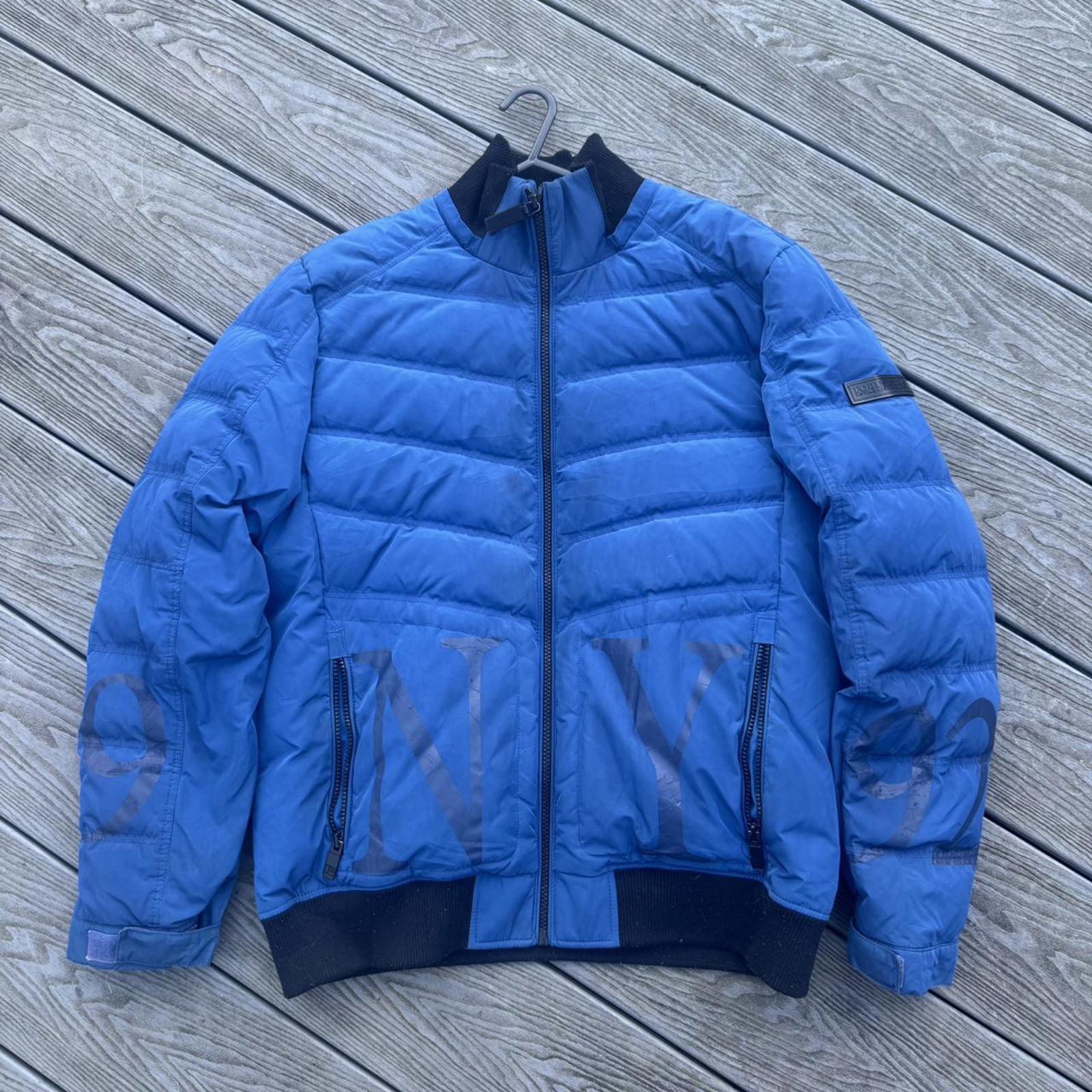 FUBU Sport Graphic Puffer Jacket – Blue