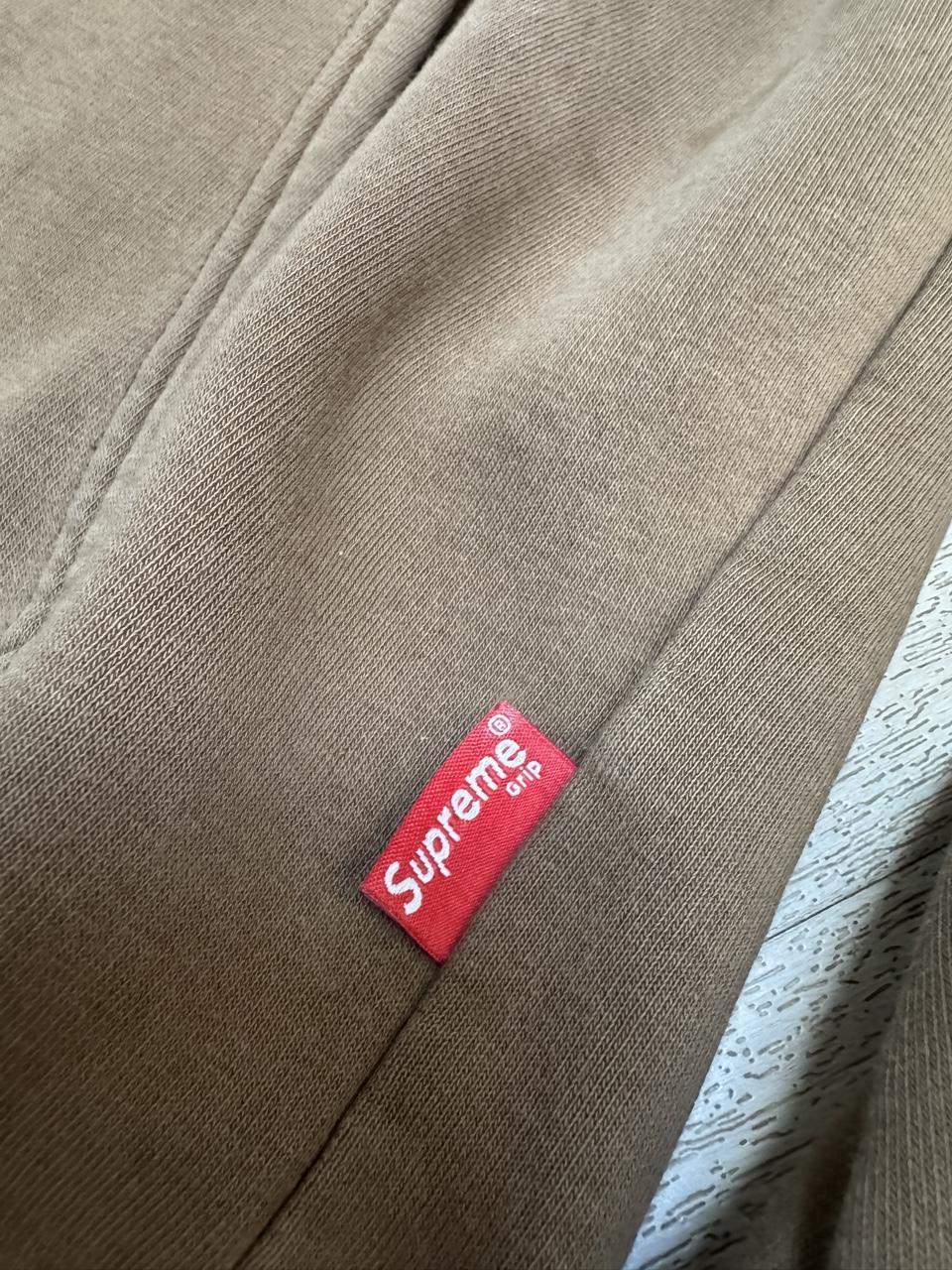 Vintage 90s Supreme Grip Box Logo Heavyweight Pullover Hoodie – Grey – Size L – Image 5 – George's Vintage