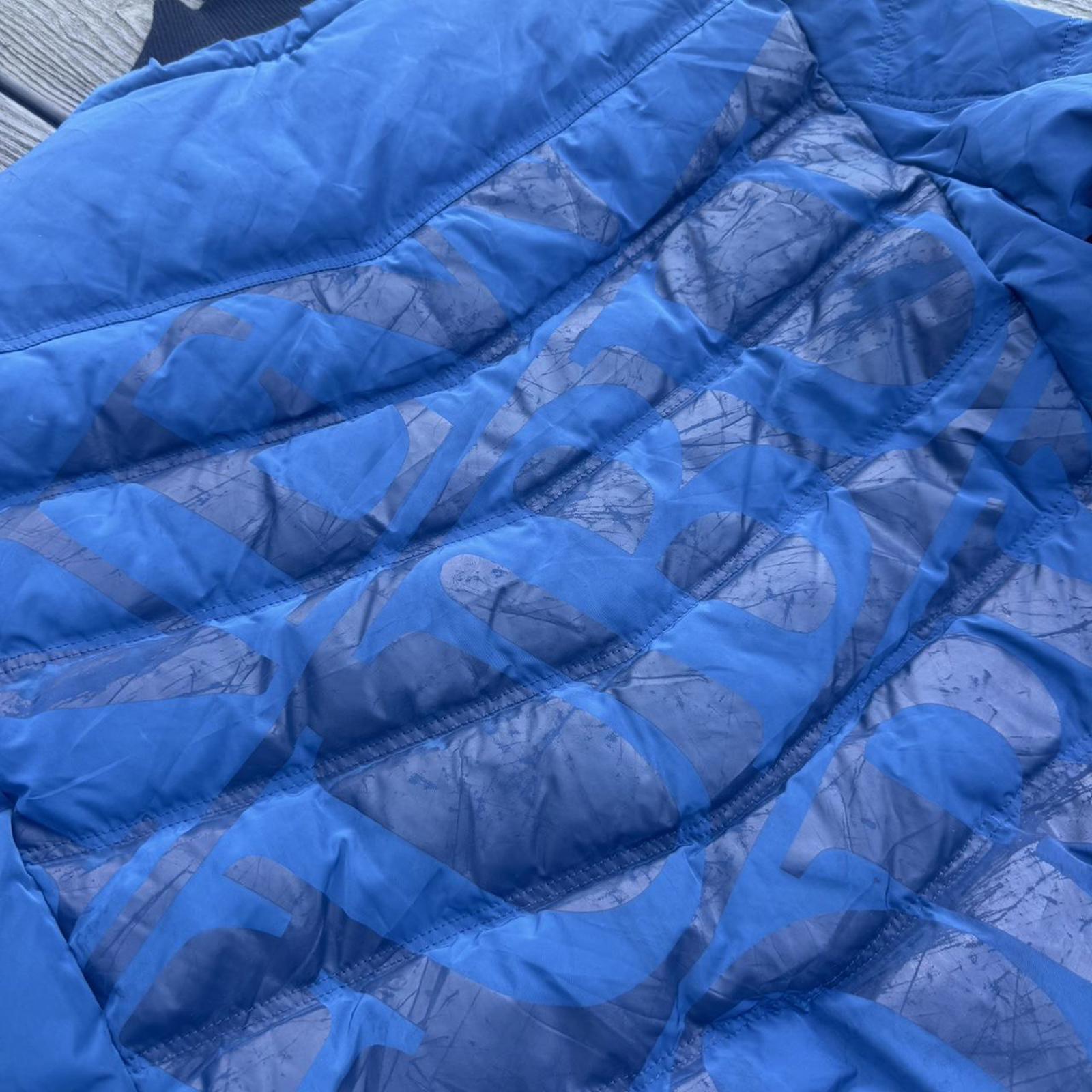 FUBU Sport Graphic Puffer Jacket – Blue