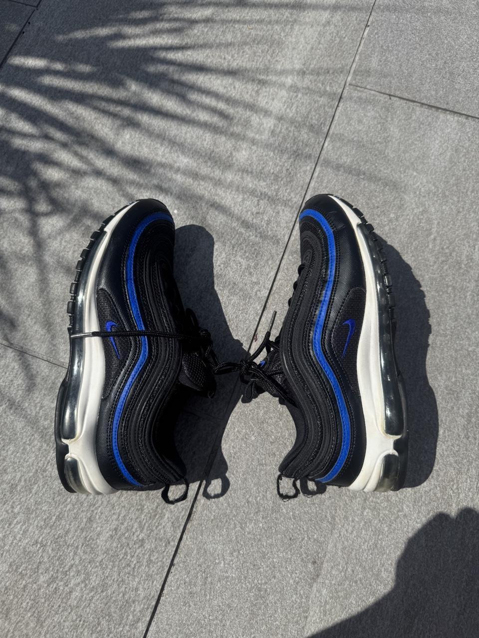 Nike Air Max 97 'Black & Game Royal' Trainers – Size UK 9 – Image 5 – George's Vintage
