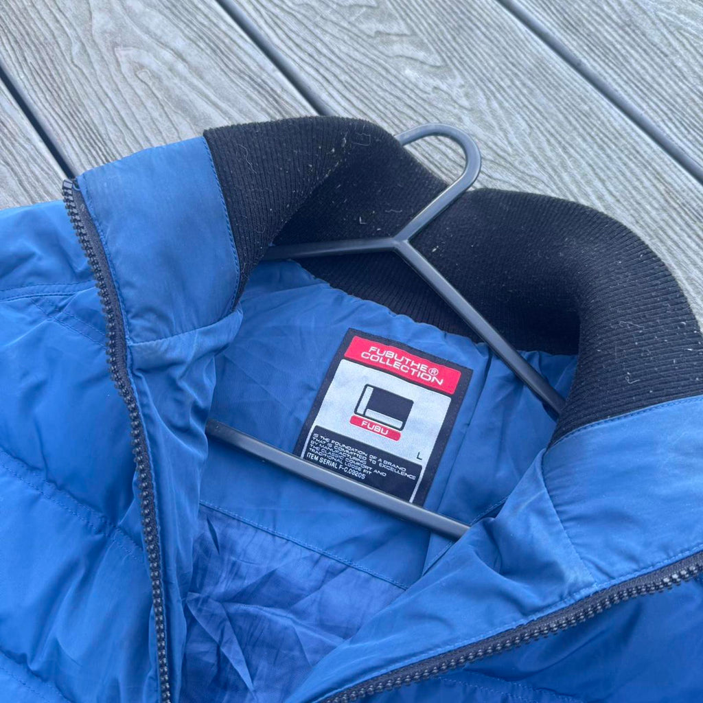 FUBU Sport Graphic Puffer Jacket – Blue