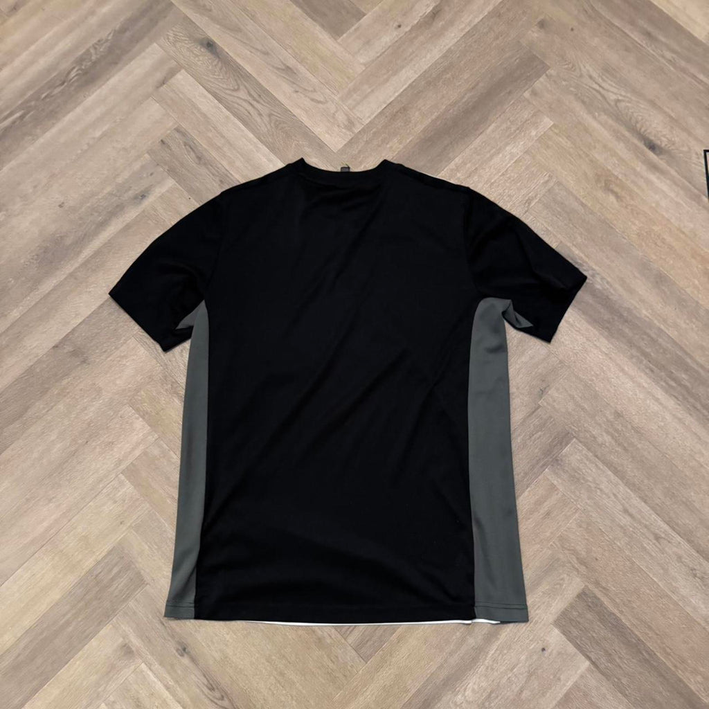Adidas Black & White 3-Stripe T-Shirt