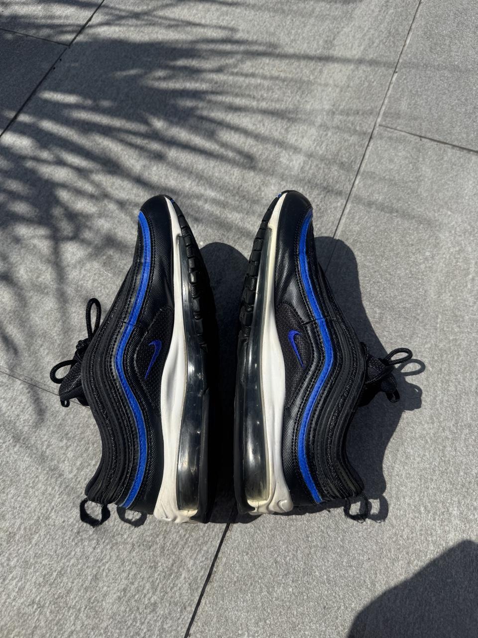 Nike Air Max 97 'Black & Game Royal' Trainers – Size UK 9 – Image 2 – George's Vintage