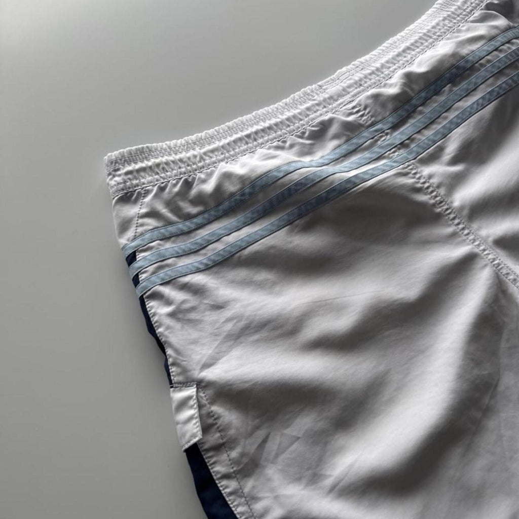 Vintage Adidas Cargo Swim Shorts White/Navy
