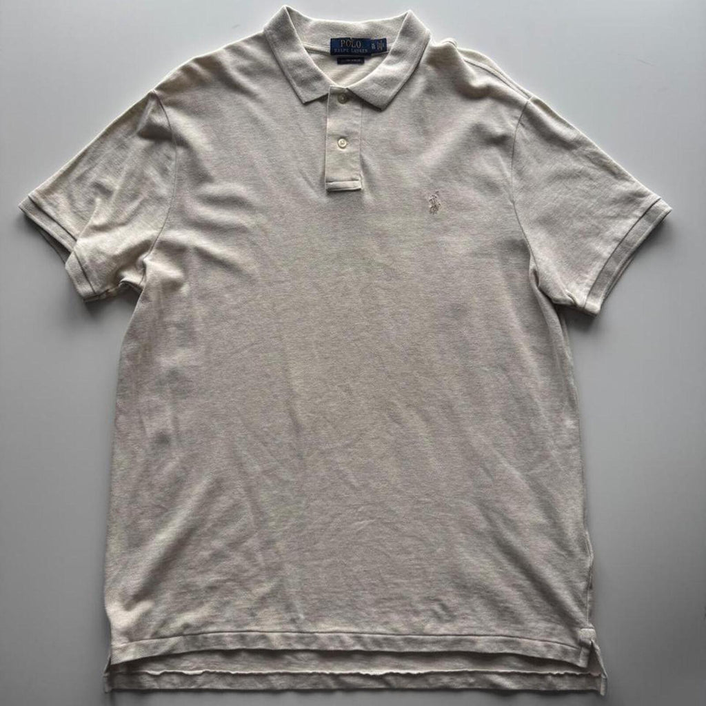 Polo Ralph Lauren Custom Slim Fit Piqué Polo Shirt – Burgundy – Size XL – George's Vintage