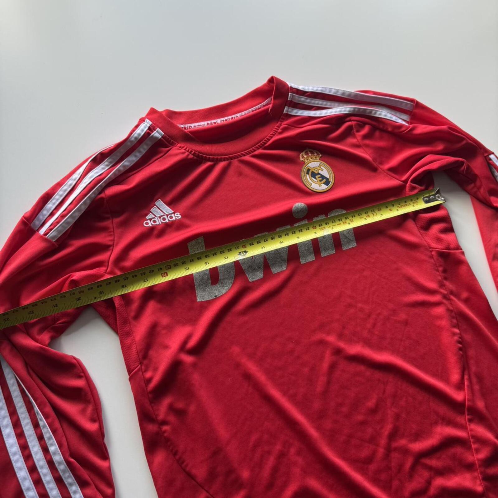 Adidas Real Madrid Red Benzema #9 Long Sleeve Shirt