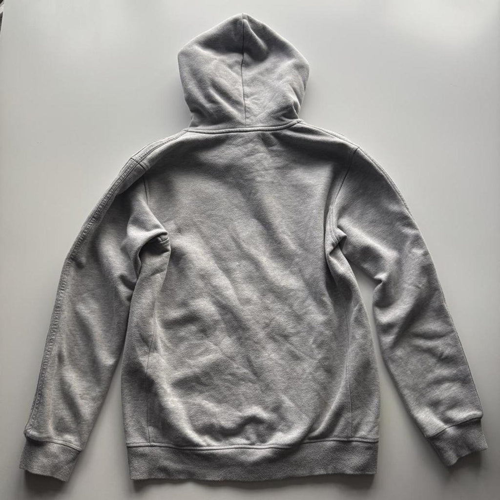 Adidas Originals 3-Stripes Trefoil Full-Zip Hoodie – Grey Marl – Size S – Image 4 – George's Vintage