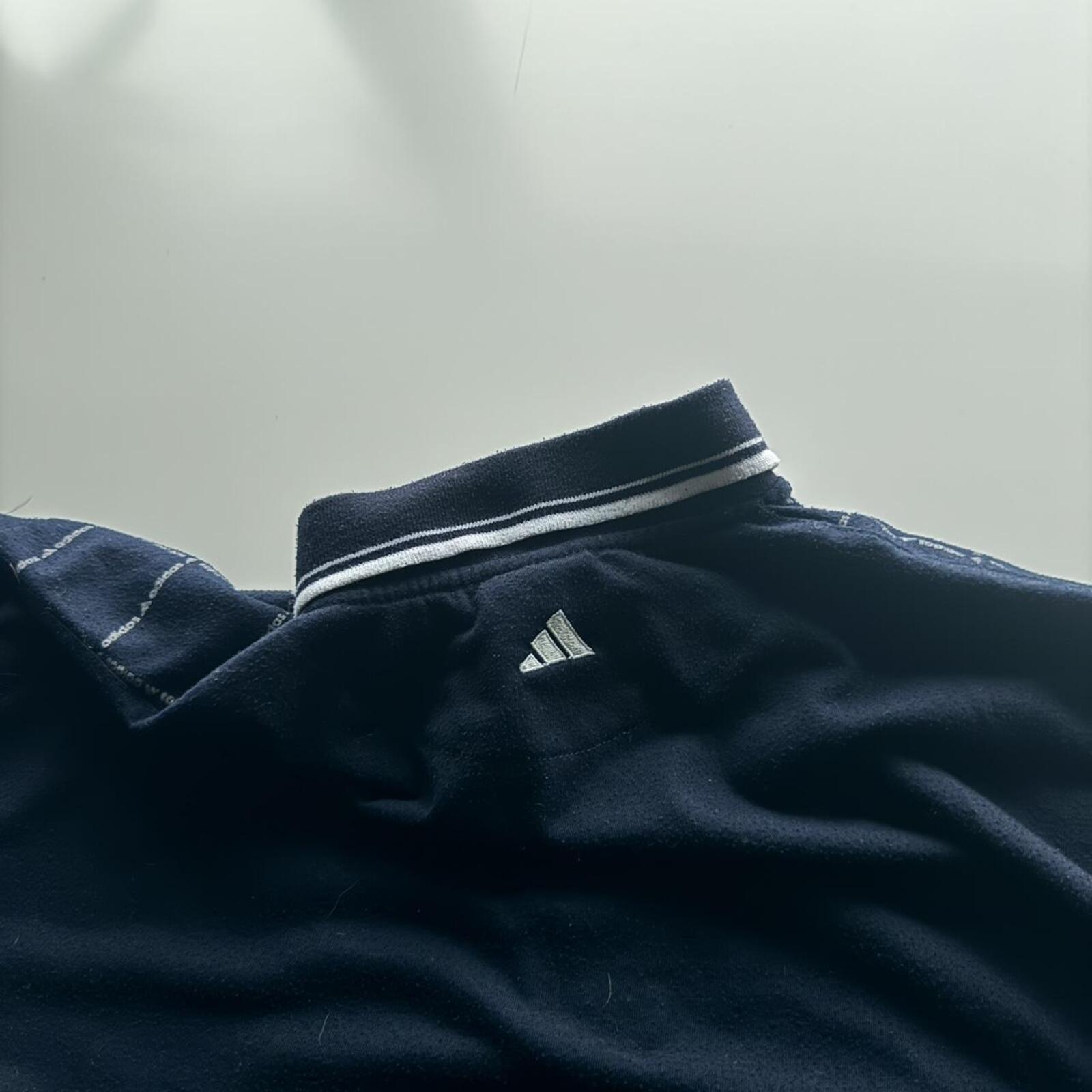 Vintage Adidas All Over Print Polo Shirt