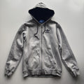Adidas Originals 3-Stripes Trefoil Full-Zip Hoodie – Grey Marl – Size S – George's Vintage