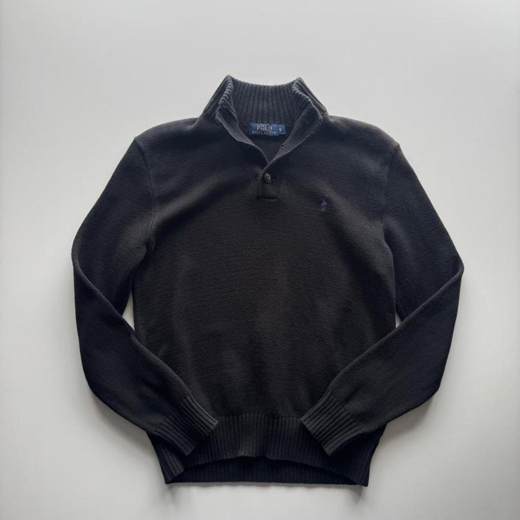 Polo Ralph Lauren Quarter Button Mock Neck Jumper