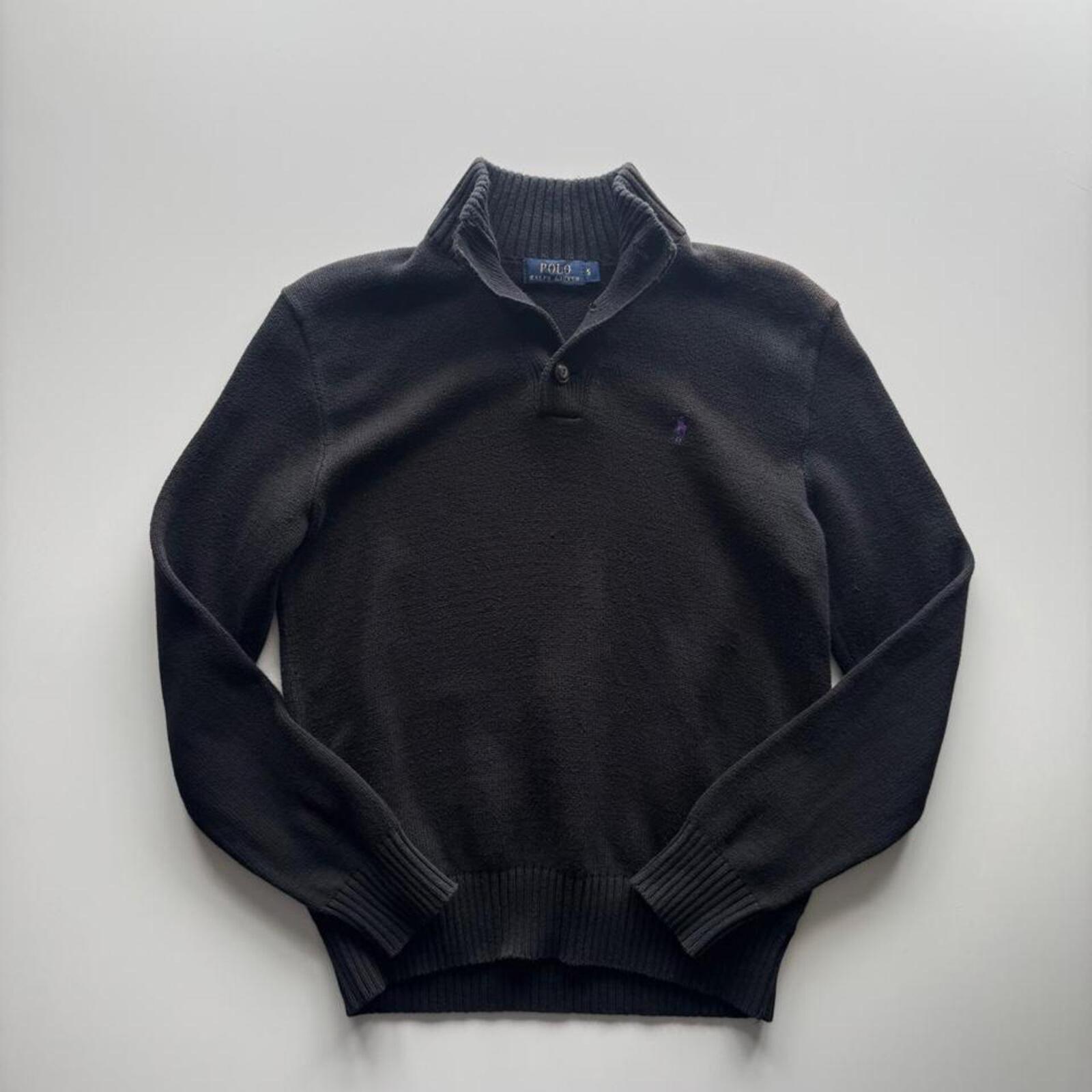Polo Ralph Lauren Quarter Button Mock Neck Jumper