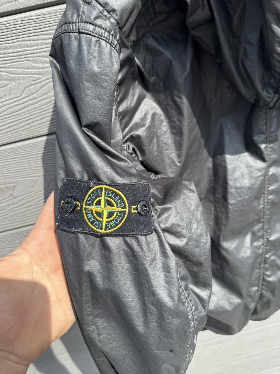 Archive Stone Island Lamy Flock Hyper-Light Nylon Hooded Shell Jacket – Black – Size M – Image 7 – George's Vintage