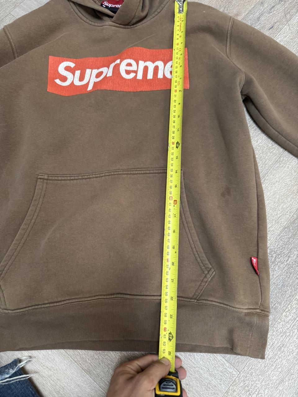 Vintage 90s Supreme Grip Box Logo Heavyweight Pullover Hoodie – Grey – Size L – Image 7 – George's Vintage