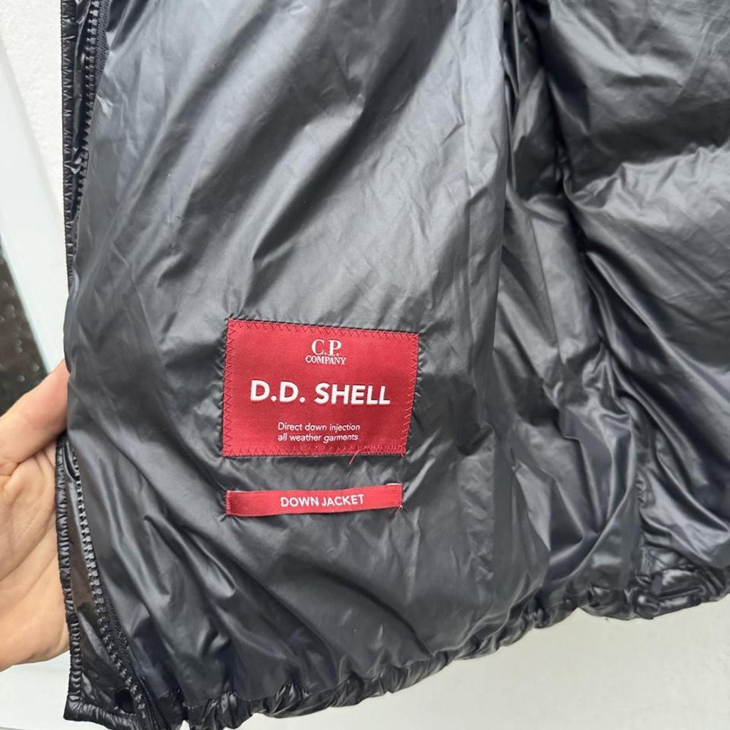 C.P. Company D.D. Shell Goggle Down Puffer Jacket – Black – Size 50 (L) – Image 4 – George's Vintage