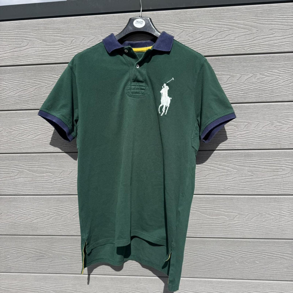 Polo Ralph Lauren Green Big Pony Polo Shirt – Custom Fit (M)