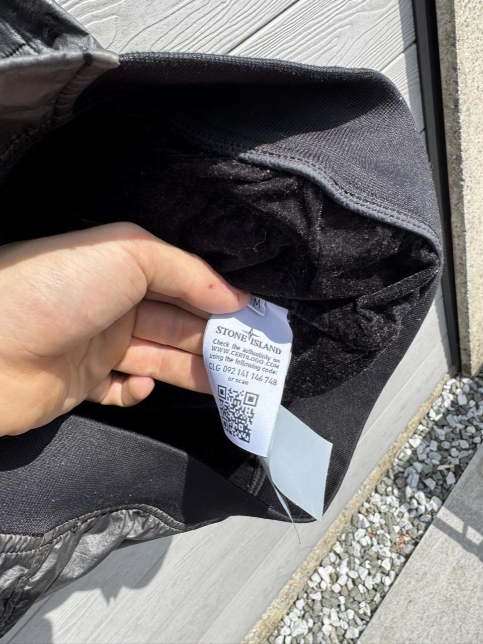Archive Stone Island Lamy Flock Hyper-Light Nylon Hooded Shell Jacket – Black – Size M – Image 4 – George's Vintage