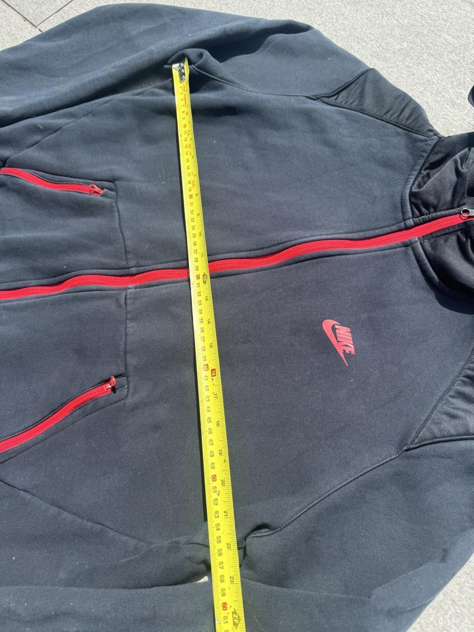 Vintage Nike Embroidered Swoosh Full-Zip Fleece Hoodie – Navy – Size XL – Image 4 – George's Vintage