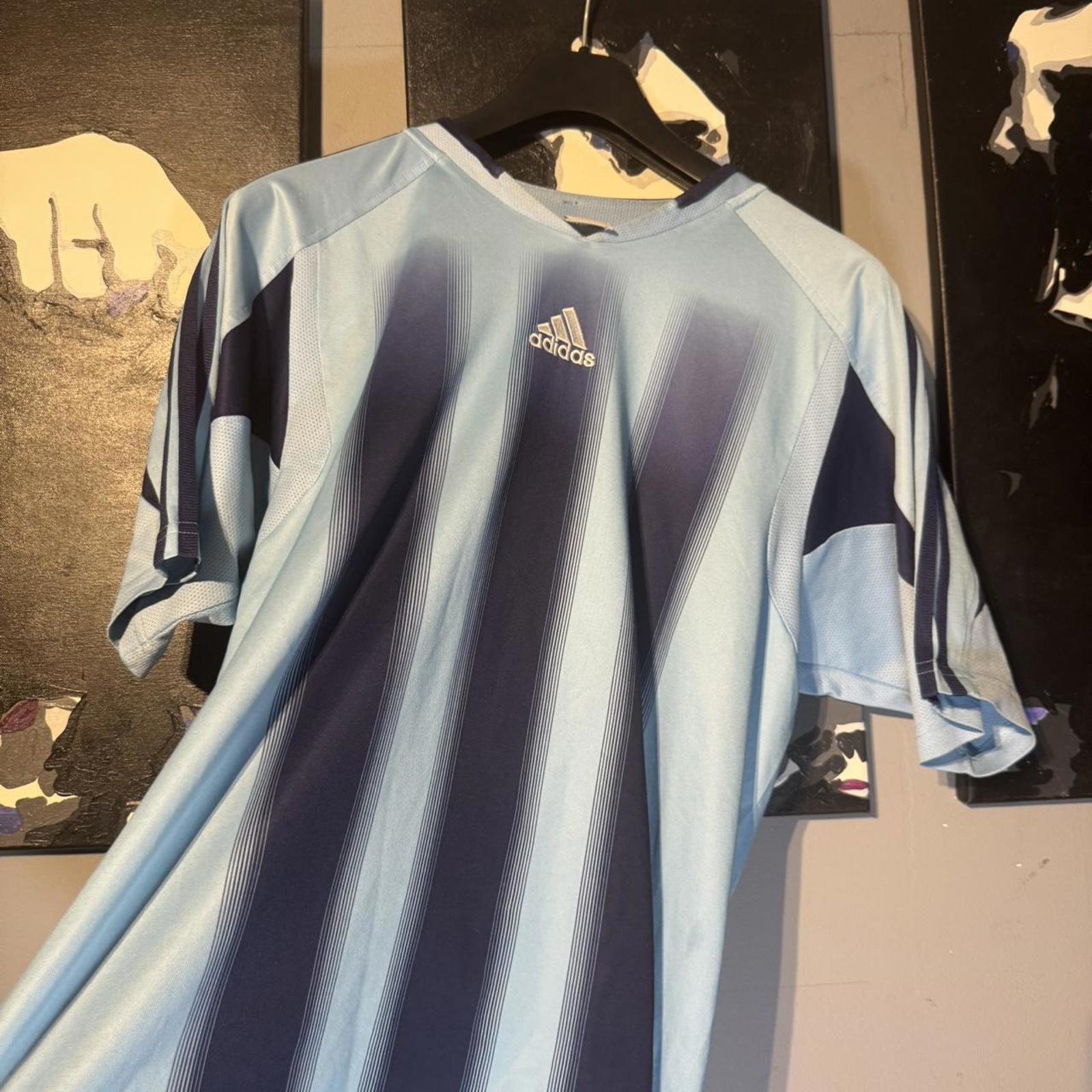 Adidas Teamgeist 2004 Training Jersey – Sky Blue / Navy
