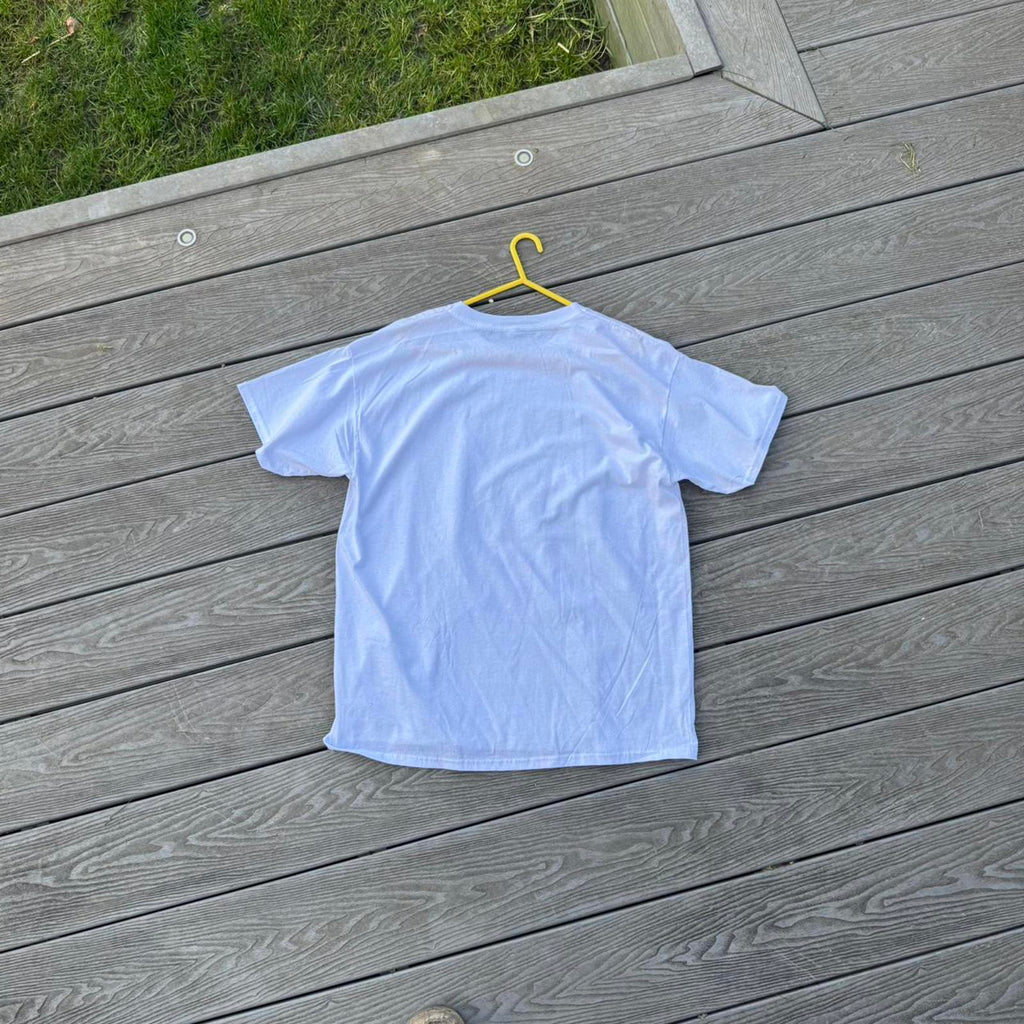 REVIVVD BLUE COLLAGE GRAPHIC TEE