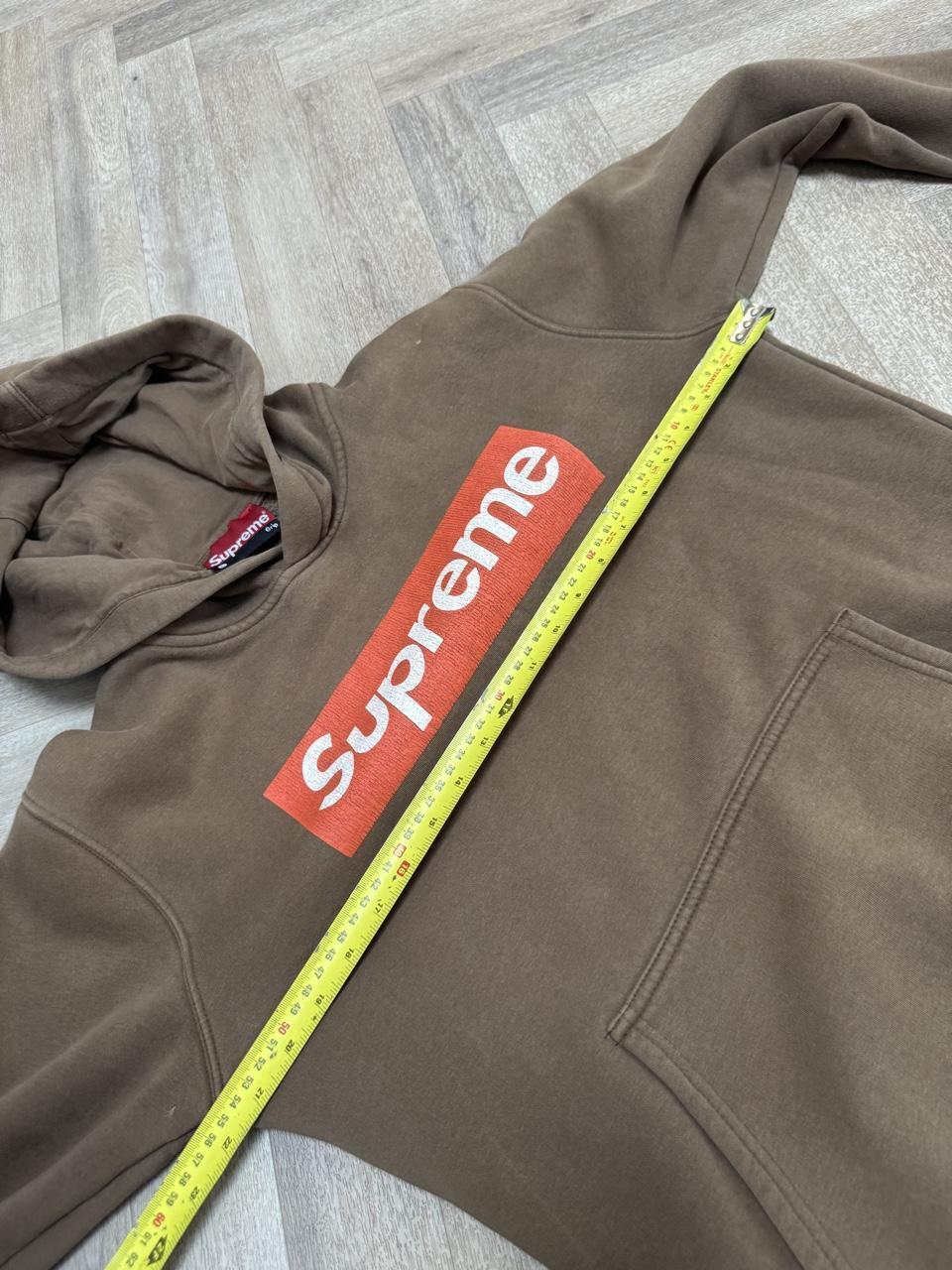 Vintage 90s Supreme Grip Box Logo Heavyweight Pullover Hoodie – Grey – Size L – Image 8 – George's Vintage