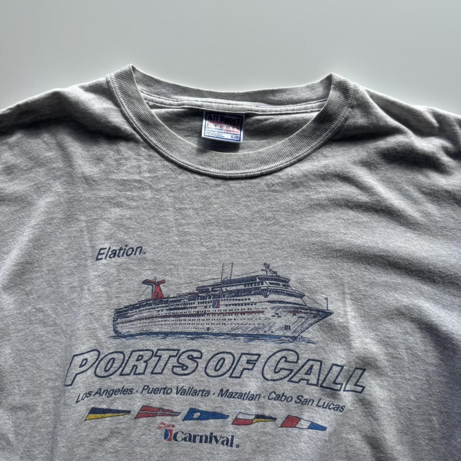 Vintage Carnival “Ports Of Call” Cruise T-Shirt