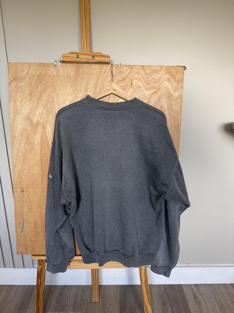 Vintage 90s Le Coq Sportif LCS Embroidered Spellout Crewneck Sweatshirt – Navy – Size L – Image 5 – George's Vintage