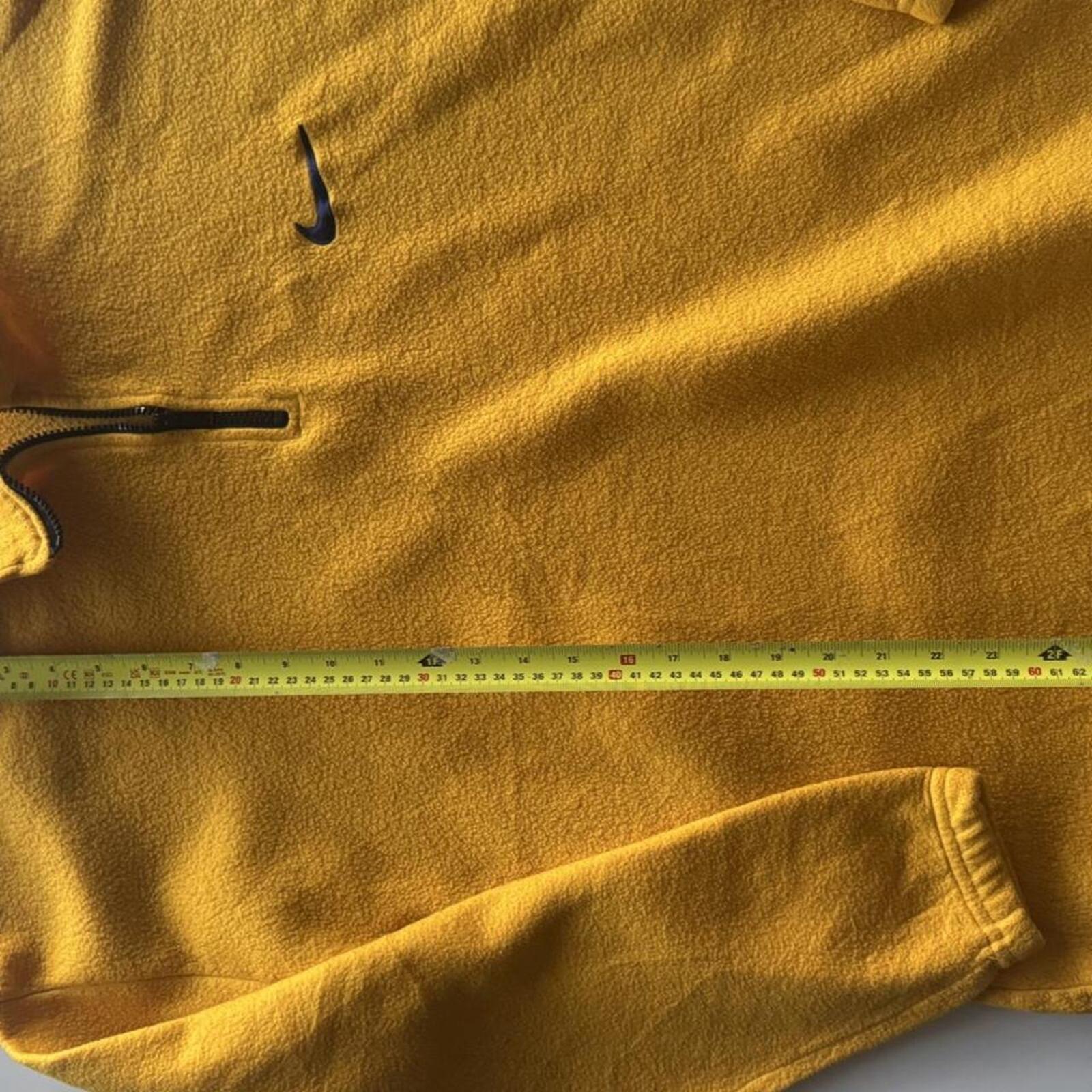 Vintage 90s Nike Made In USA Mini Swoosh Quarter Zip Fleece