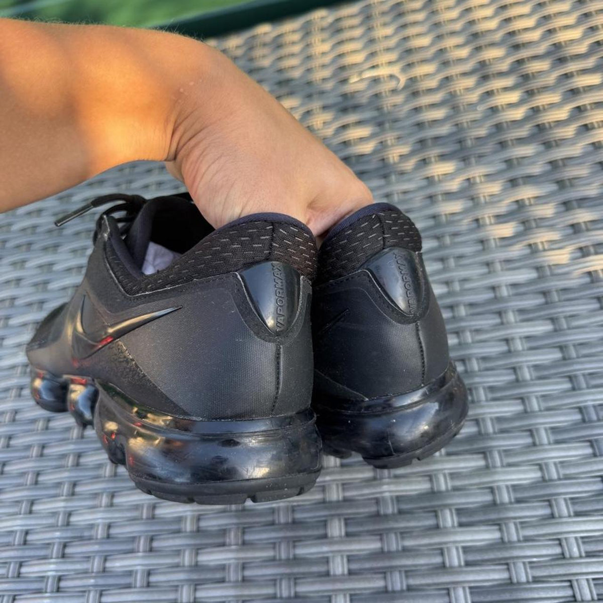 Nike Air VaporMax CS 'Triple Black' Running Trainers – Size UK 10 – Image 5 – George's Vintage