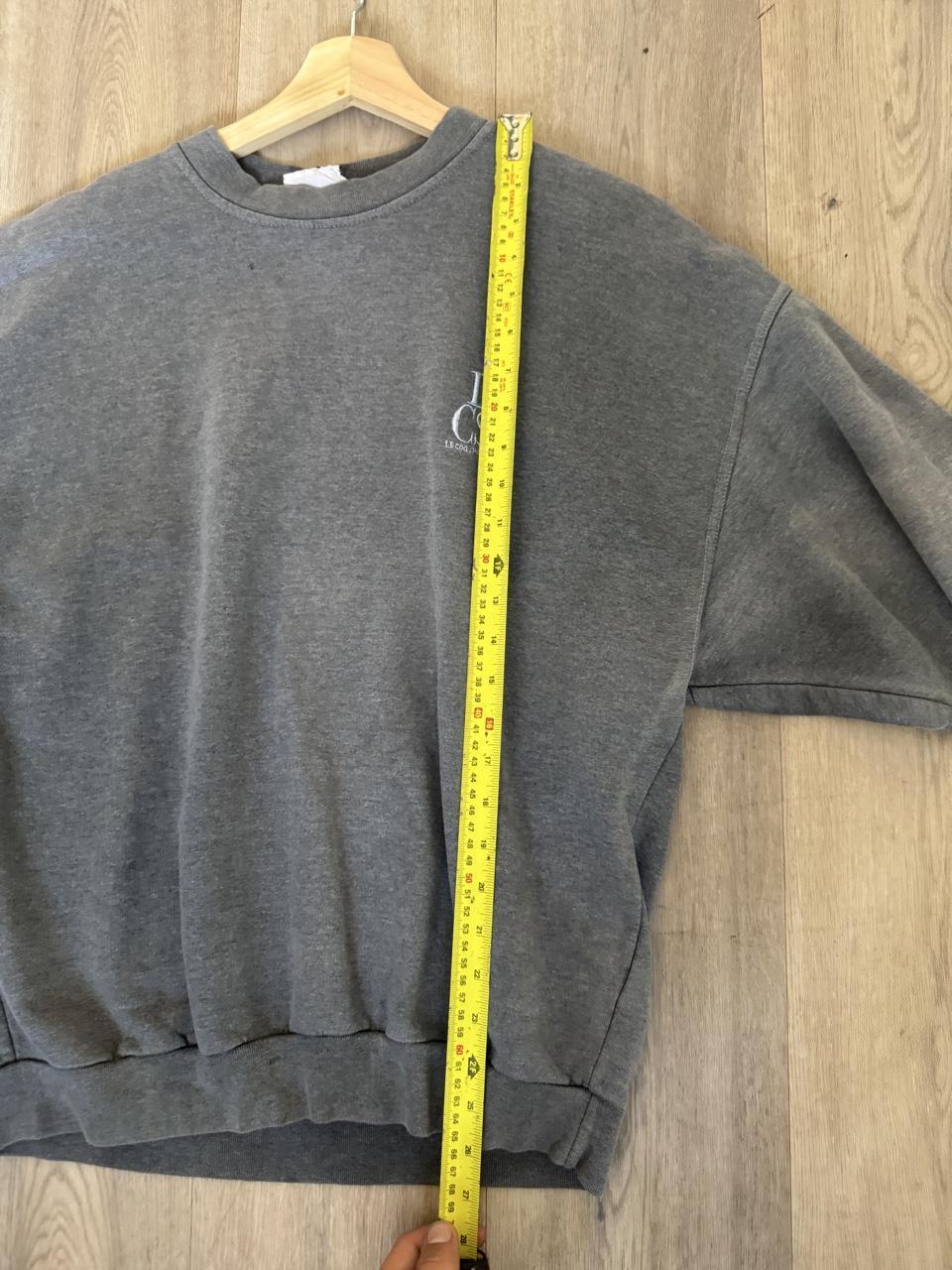Vintage 90s Le Coq Sportif LCS Embroidered Spellout Crewneck Sweatshirt – Navy – Size L – Image 6 – George's Vintage