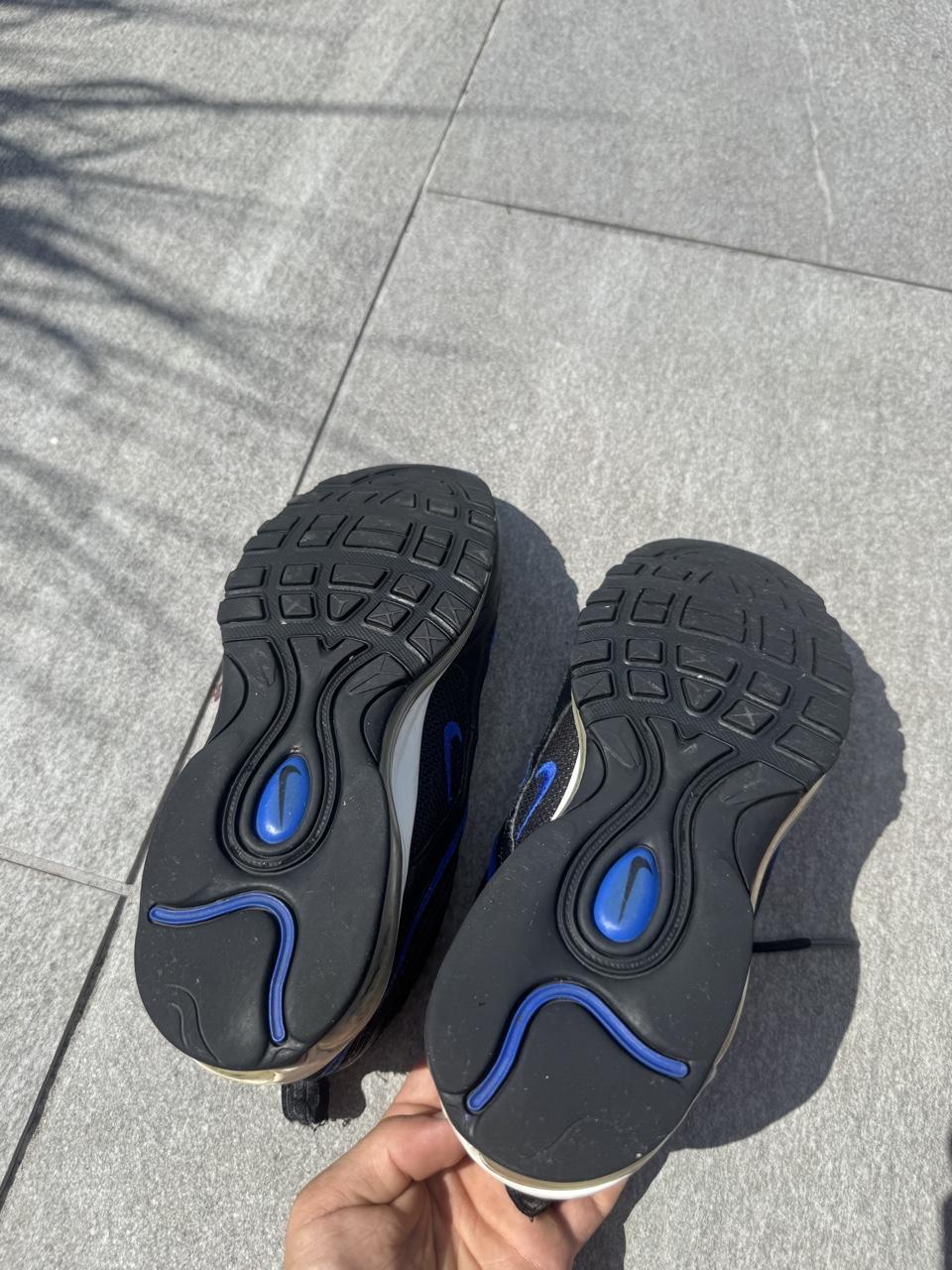 Nike Air Max 97 'Black & Game Royal' Trainers – Size UK 9 – Image 7 – George's Vintage