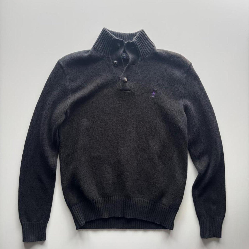 Polo Ralph Lauren Quarter Button Mock Neck Jumper