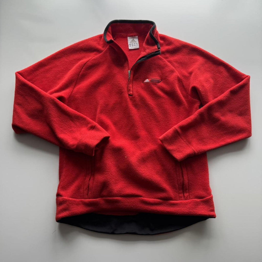 Adidas Red Quarter Zip Fleece