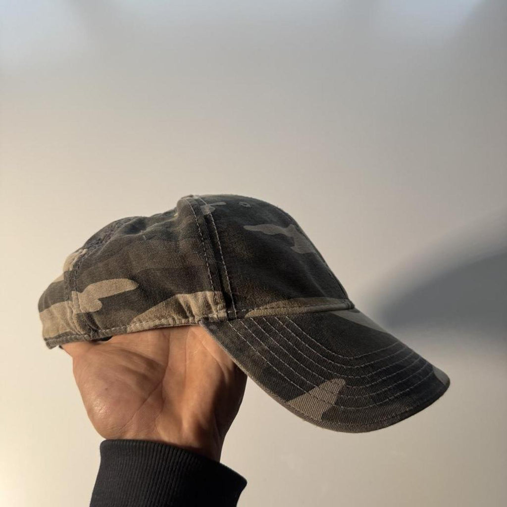 Vintage New York Yankees MLB Woodland Camo Strapback Baseball Cap – One Size – Image 2 – George's Vintage