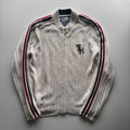 Tommy Hilfiger Denim Ribbed Zip Knit Cardigan