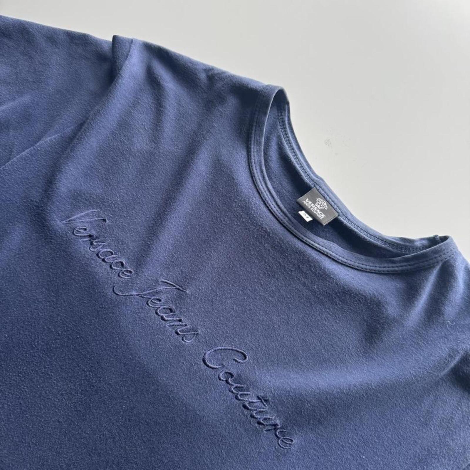 Vintage Versace Jeans Couture Embroidered Logo T-Shirt