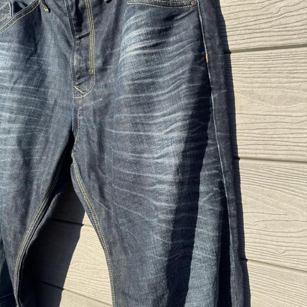Vintage Y2K Next Loose Tapered Washed Indigo Denim Jeans – Size W34 – Image 2 – George's Vintage