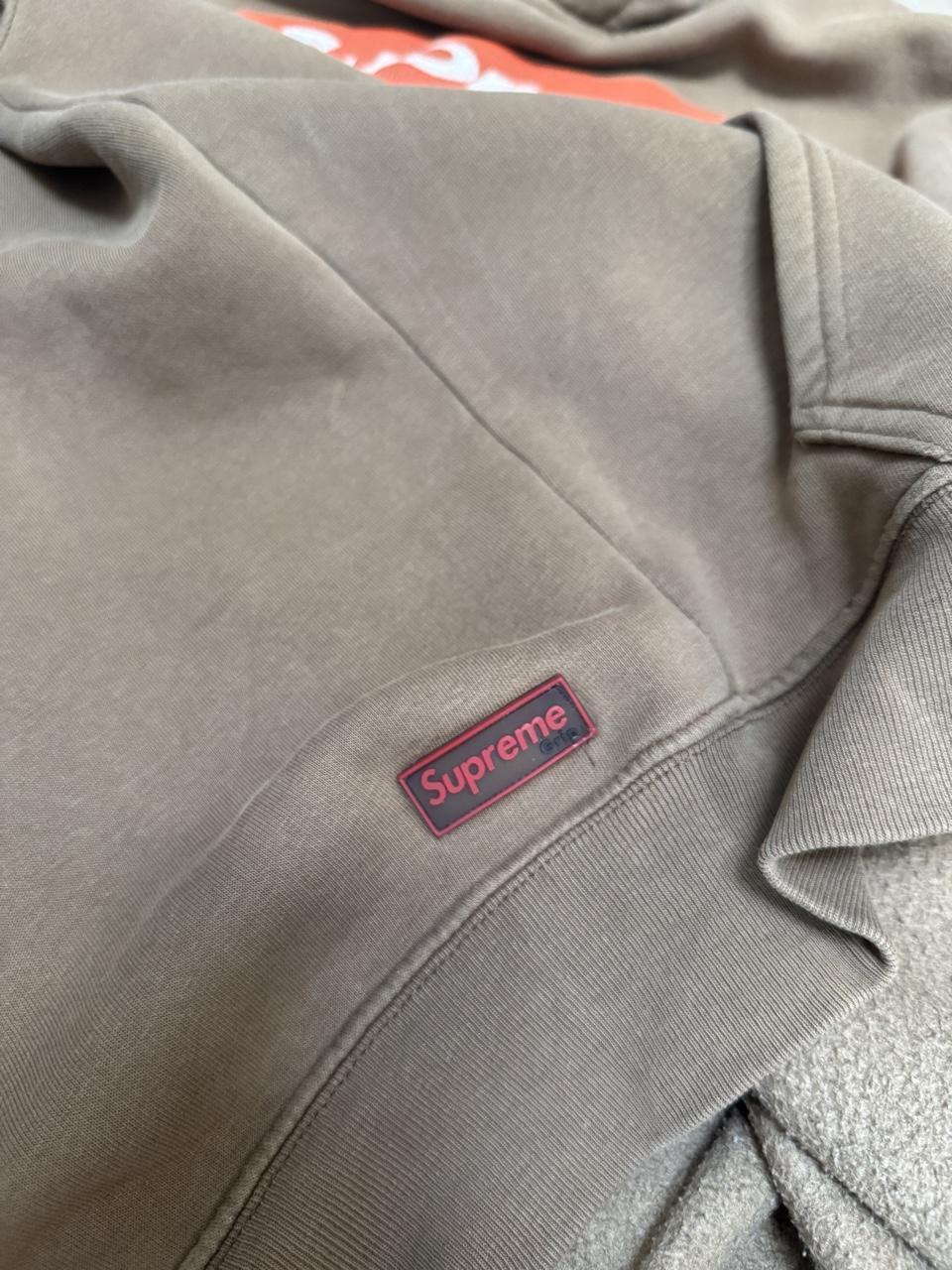 Vintage 90s Supreme Grip Box Logo Heavyweight Pullover Hoodie – Grey – Size L – Image 6 – George's Vintage