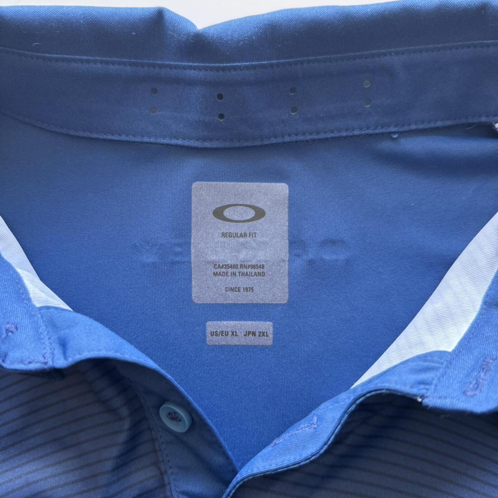 Oakley Performance Polo Shirt Blue/Grey
