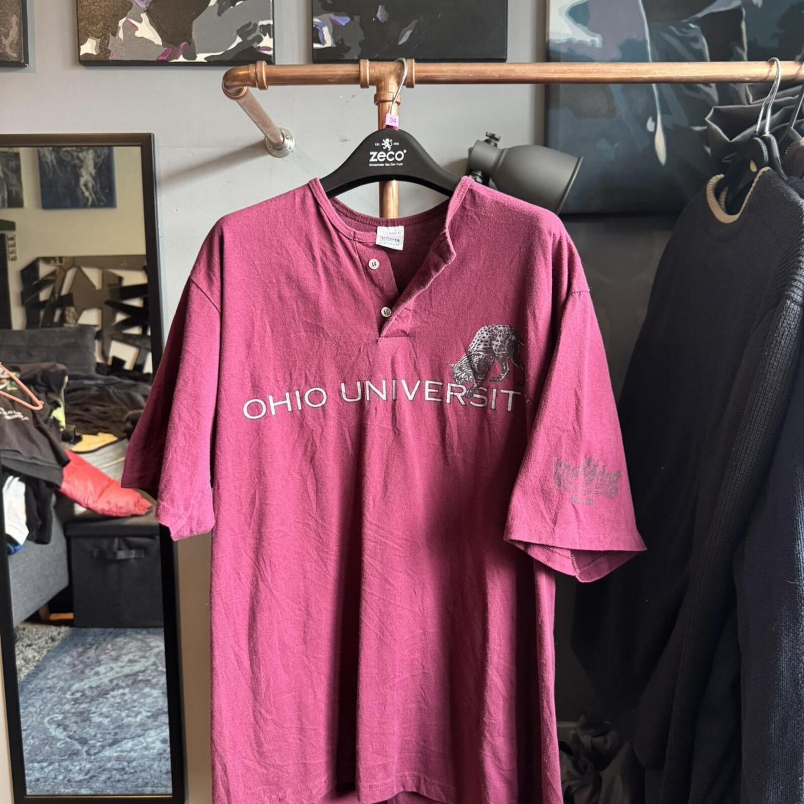Ohio University Henley Tee (USA Made)