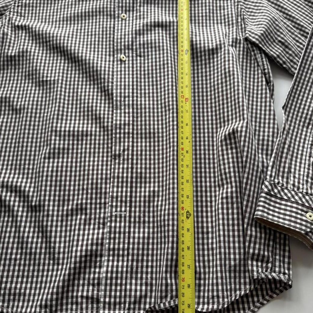 Timberland Earthkeepers Organic Cotton Gingham Check Shirt – Navy & White – Size XL – Image 4 – George's Vintage