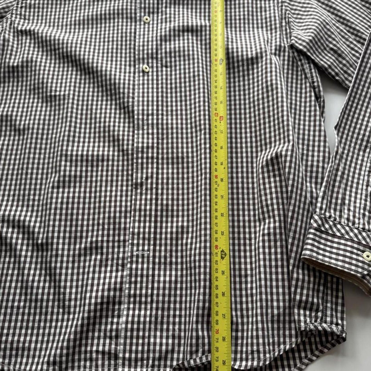 Timberland Earthkeepers Organic Cotton Gingham Check Shirt – Navy & White – Size XL – Image 4 – George's Vintage