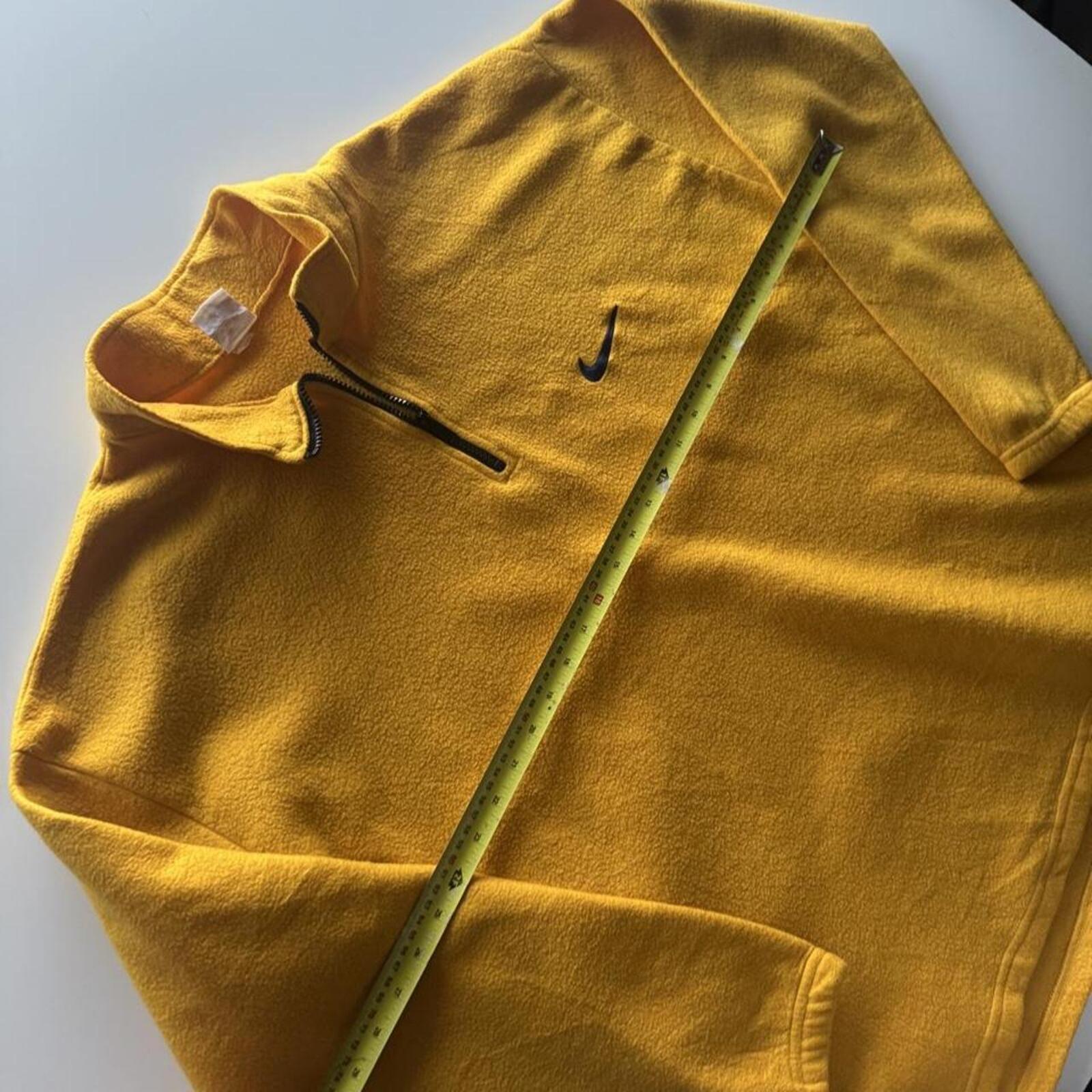 Vintage 90s Nike Made In USA Mini Swoosh Quarter Zip Fleece