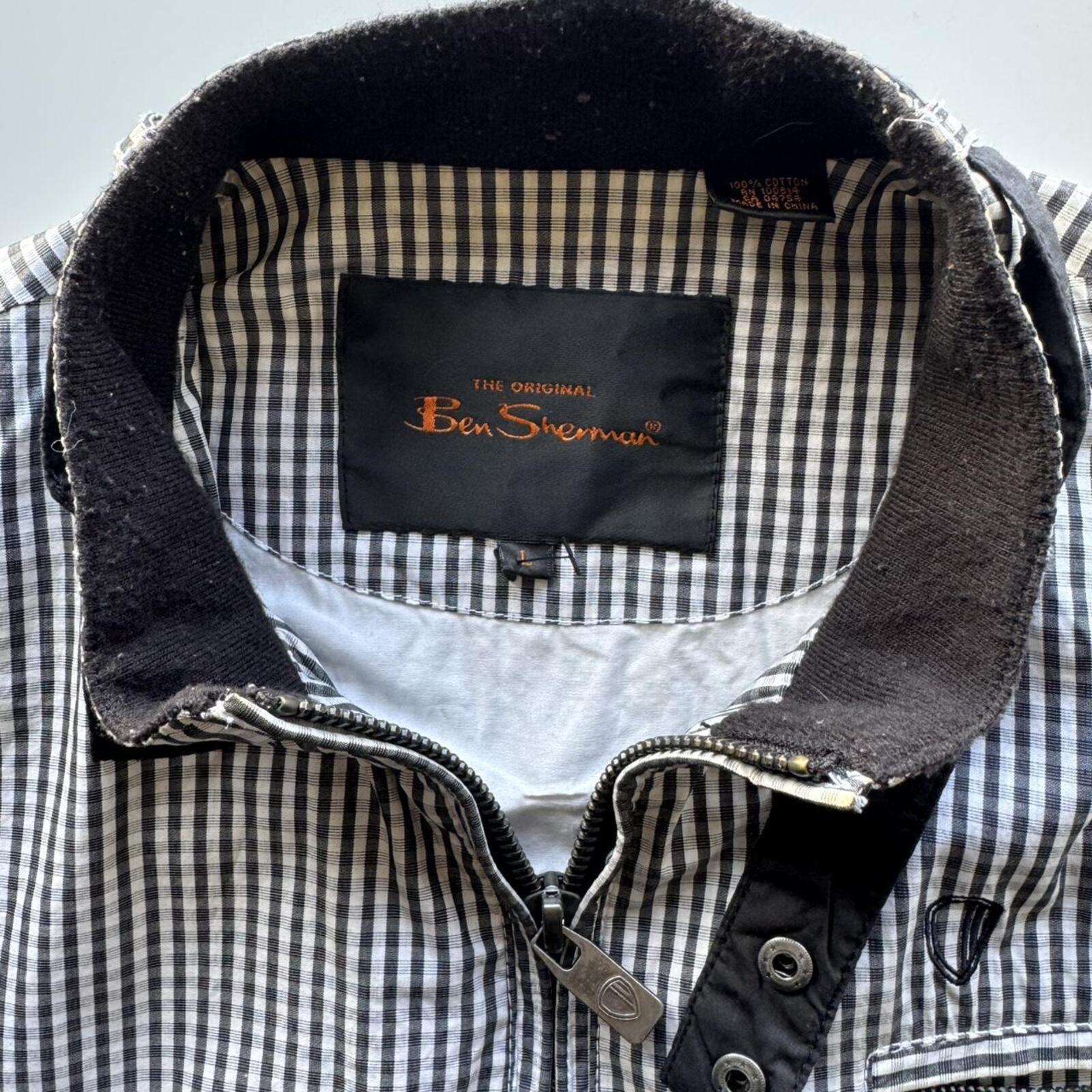 Ben Sherman Gingham Harrington Jacket