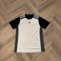 Adidas Black & White 3-Stripe T-Shirt