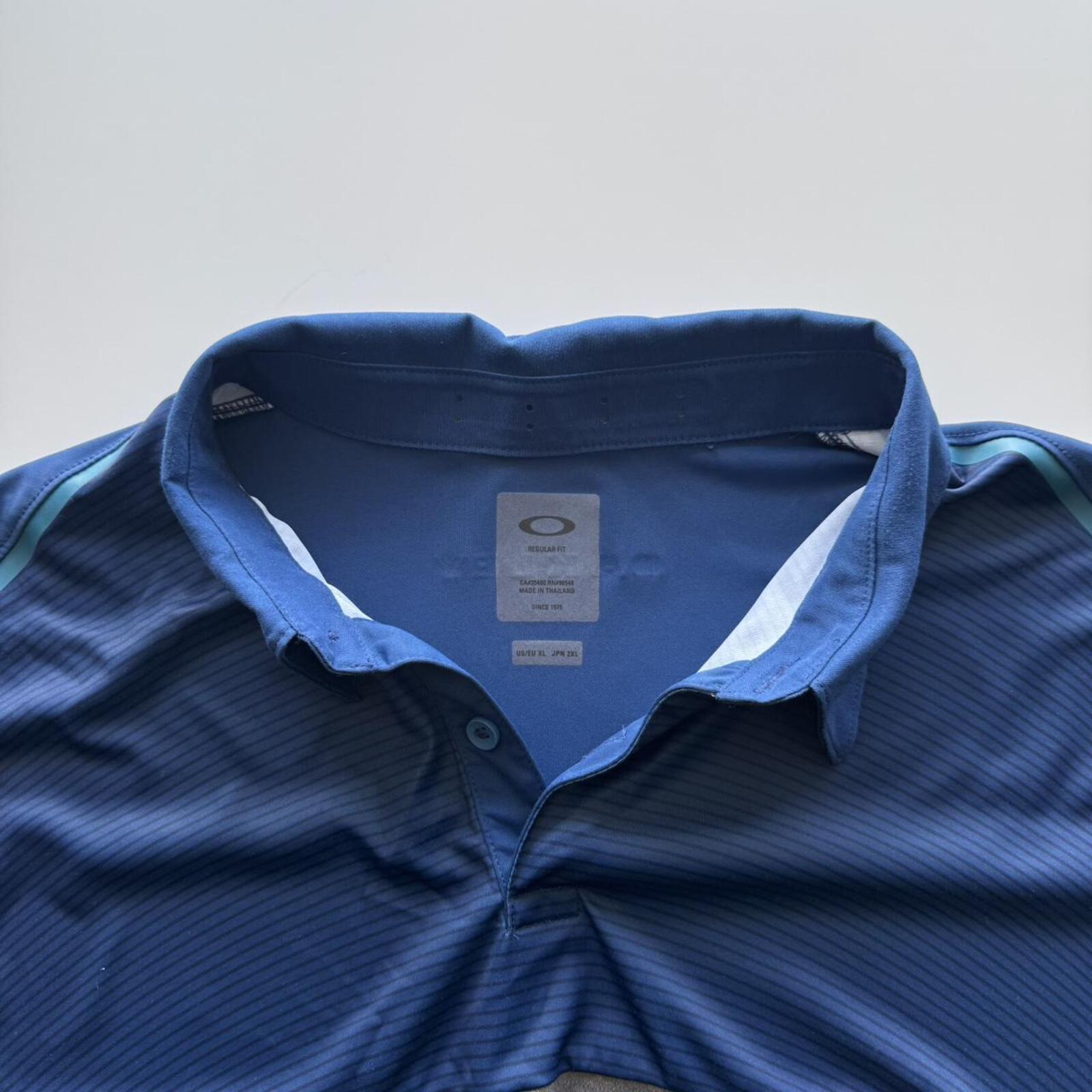 Oakley Performance Polo Shirt Blue/Grey